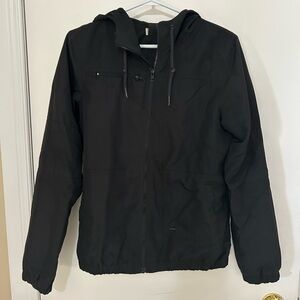 Volcom Black Hooded Windbreaker